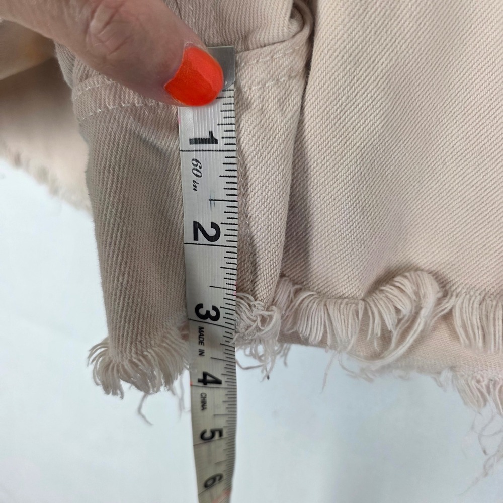 Hollister Ultra High-Rise Vintage Relaxed Mom Shorts Peach Pink Size 1 W25 3" - Picture 4 of 6